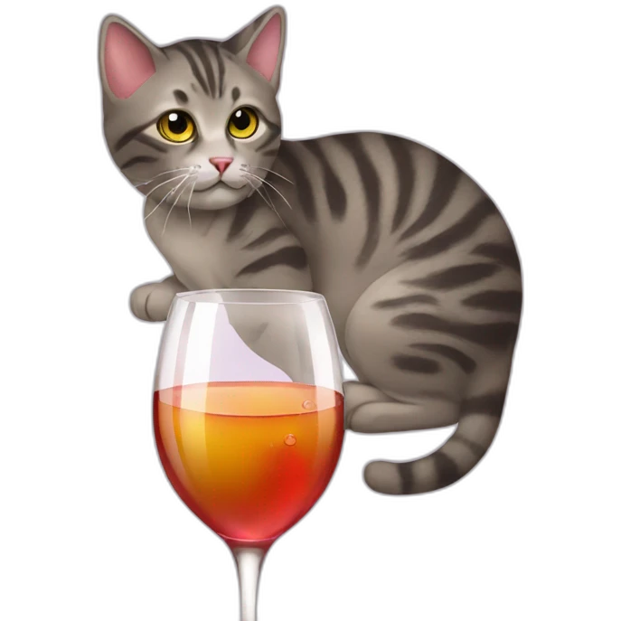 cat-drink-wine emoji
