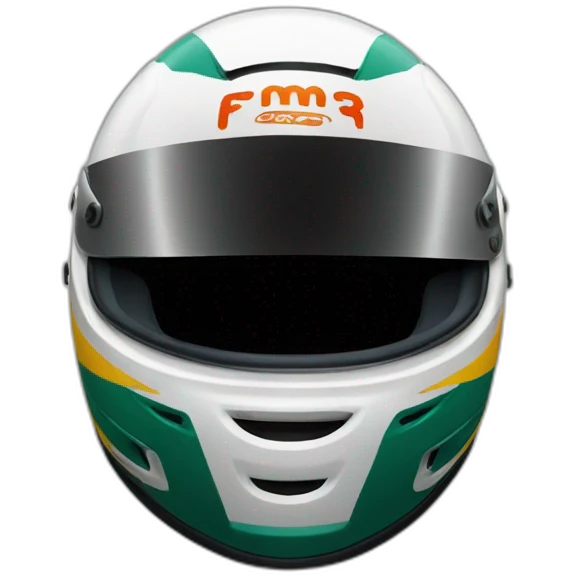 Car racer helmet emoji