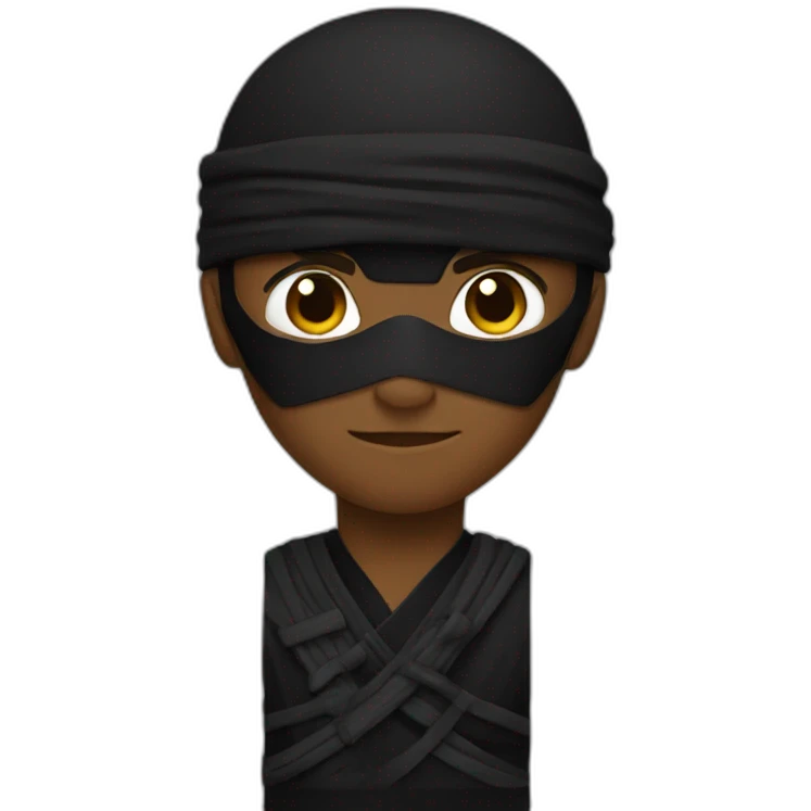 Black-ninja-modern emoji