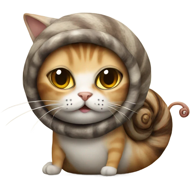 cat in a snail costume emoji