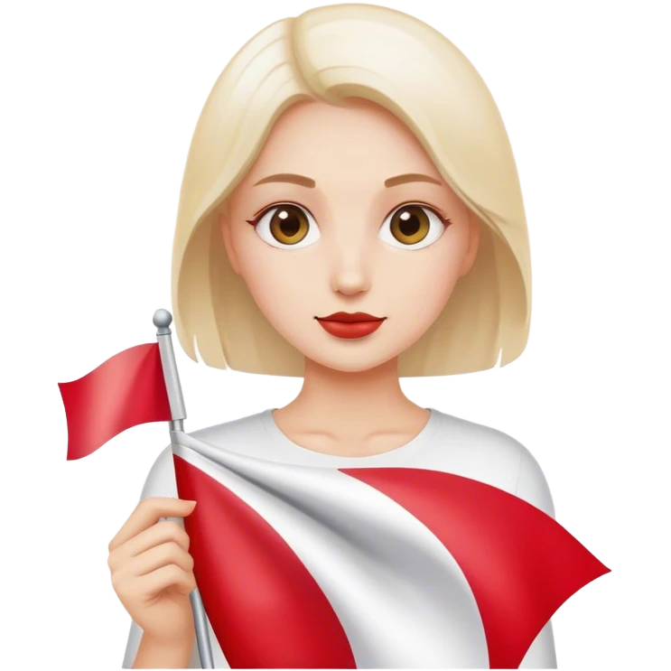 woman with polish flag emoji