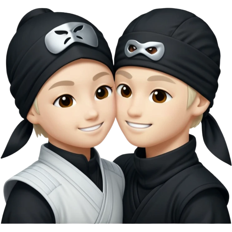 Ninja nike blanco, dando besos emoji