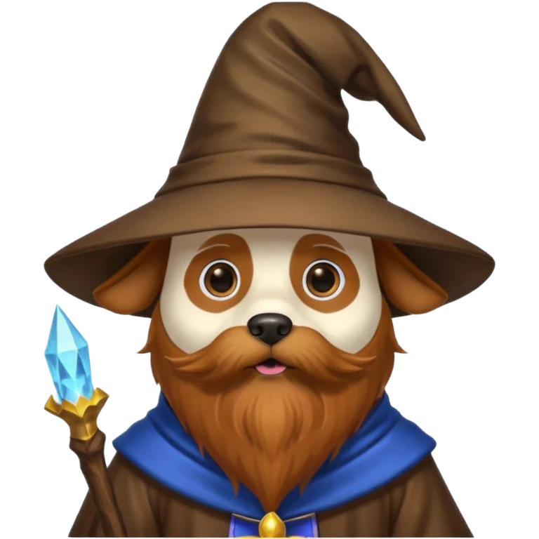 Dog wizard emoji