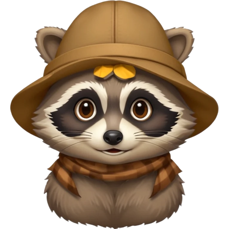 Racoon with hat  emoji