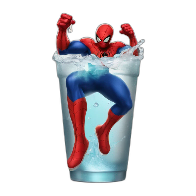 Spider man drink coca emoji