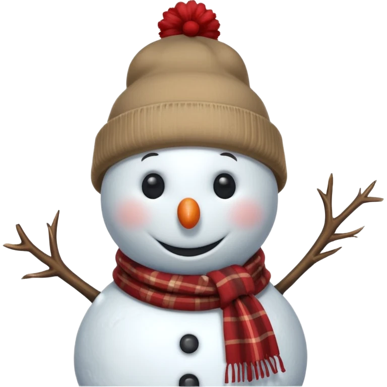 snowman with outfits (no carrot) emoji