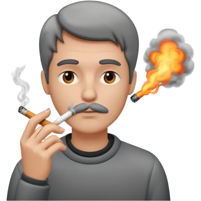 En train de fumer  emoji