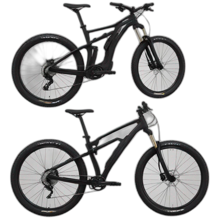All black steppenwolf typhoon mountain bike emoji