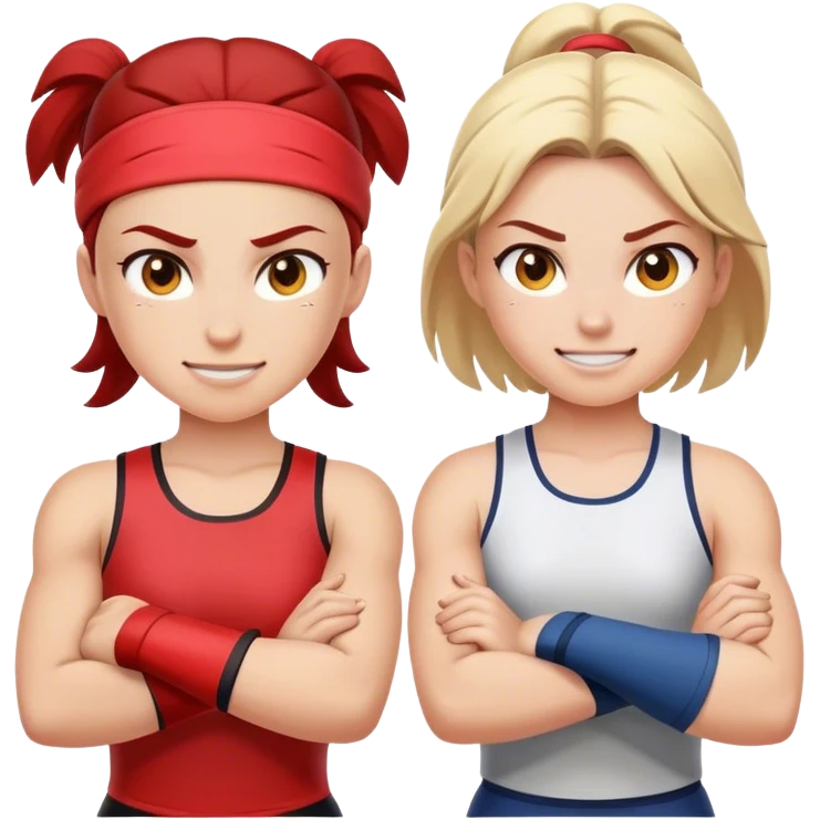 battle girl winning vs boy emoji
