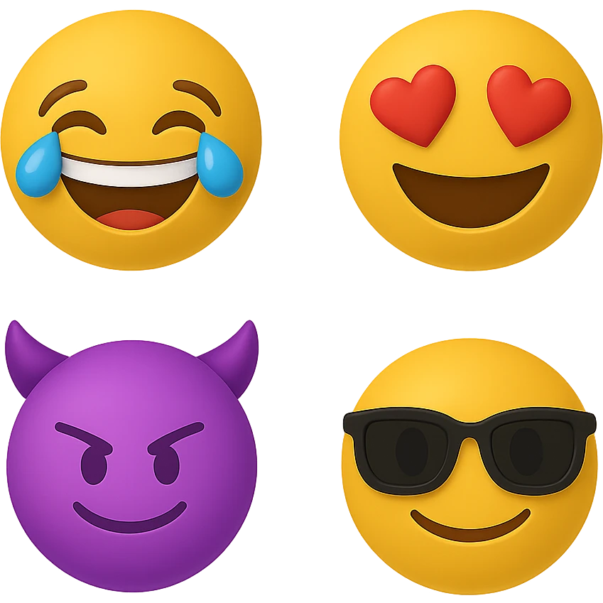 create this without background but keep all the shadows emoji