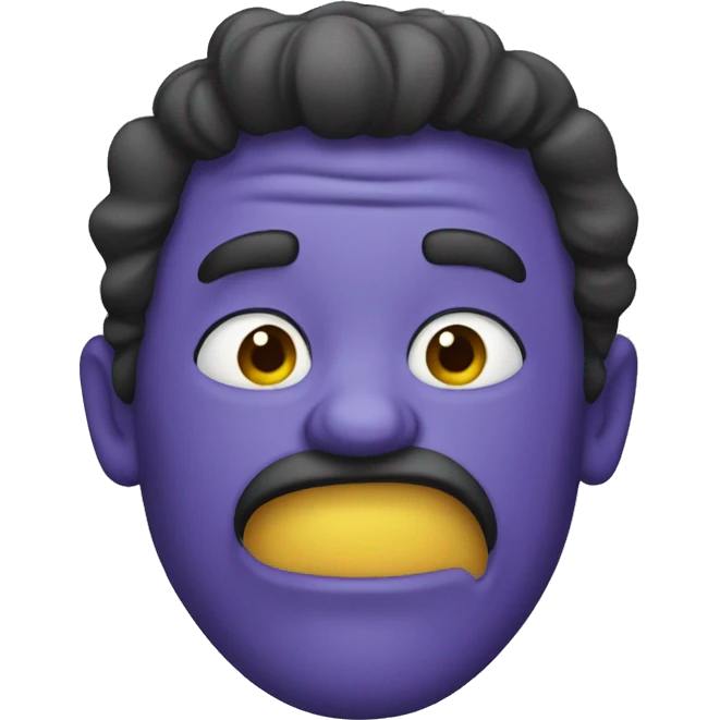 man with grimace shake emoji