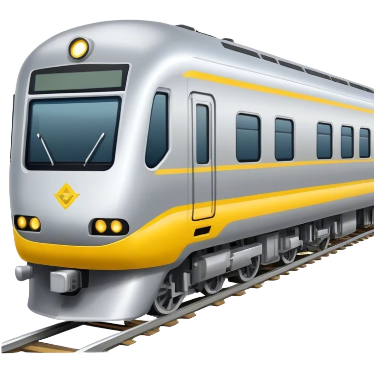 Australian passenger train (Iconic colour: Silver and yellow) emoji