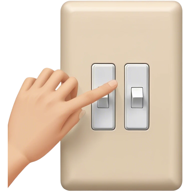 The hand that turns off the lights emoji
