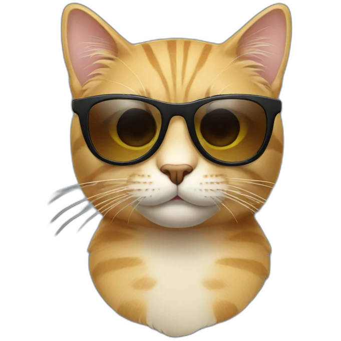 Cat with sunglasses emoji