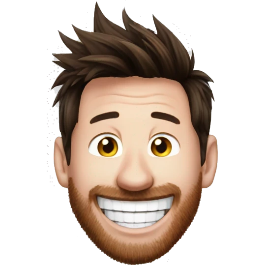 Lionel Messi laughing  emoji