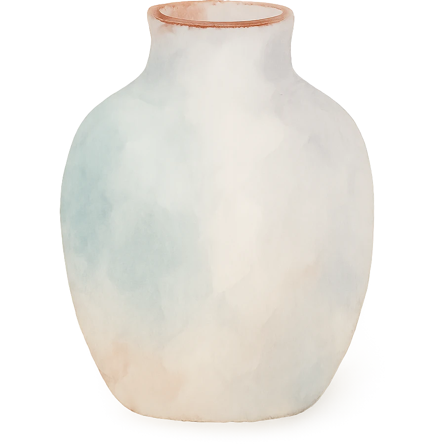 a vase watercolor art style emoji