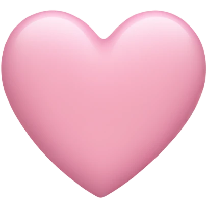 Pastel pink heart emoji