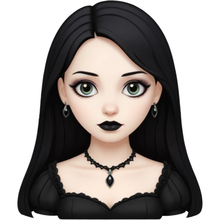 Zunbi mulher gótica emoji