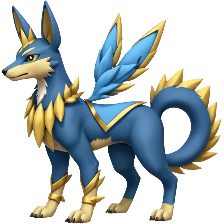 Lucario-Anubis-Zeraora-Jolteon-Fakémon-hybrid-creature (full body)  emoji