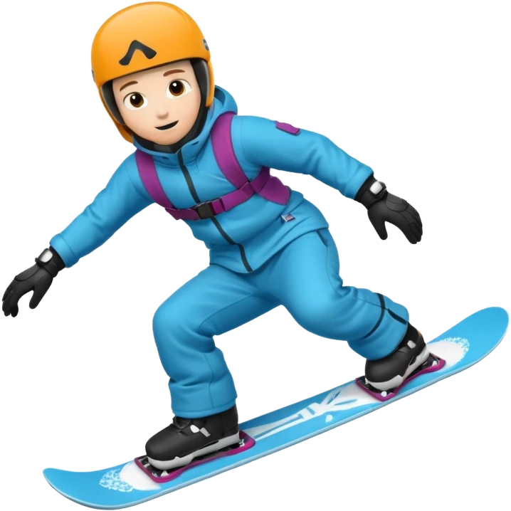 Snowboarder mid-air emoji