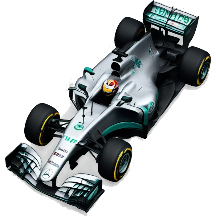F1 Mercedes emoji