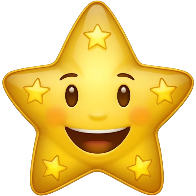 Laughing star emoji