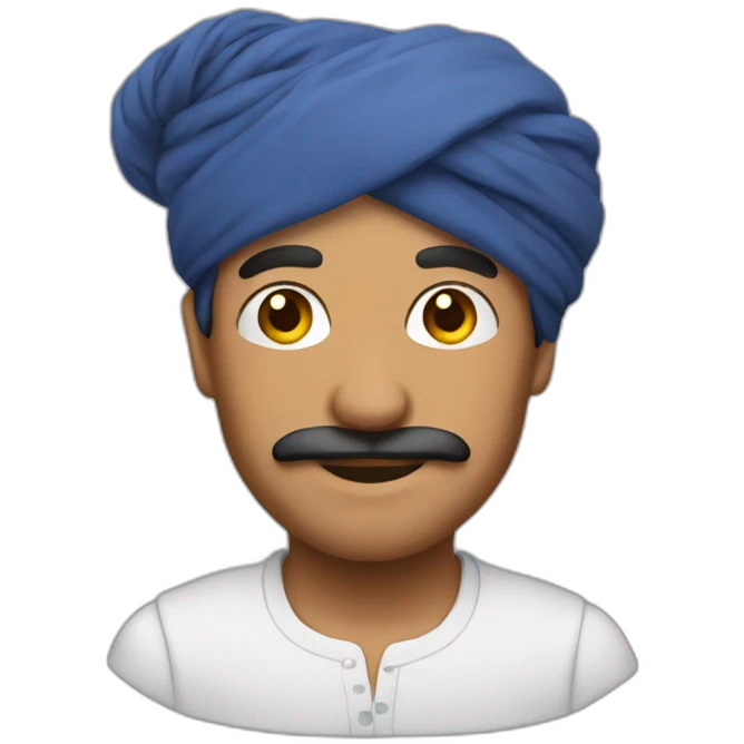 handsome turban man  emoji
