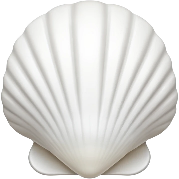 Shell WHITE JUST WHITE NO BEIGE OR ORANGE ONLY WHITE emoji