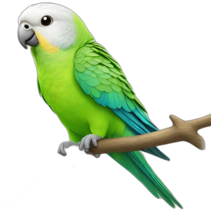 parakeet is thinking emoji