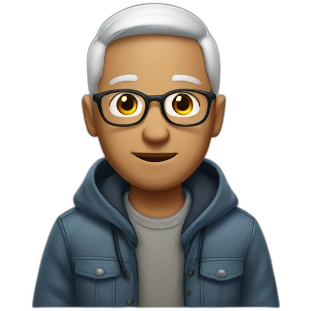 A Guy of 19 with clothes of a grand father  emoji