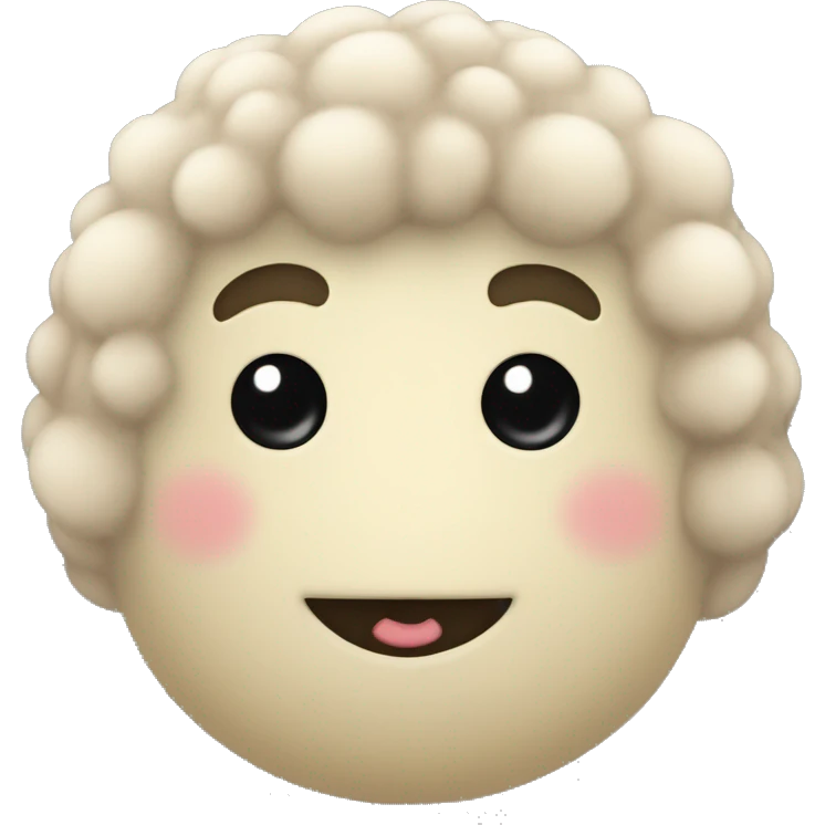 Muñeco de peluche hipopótamo de peluche color beige emoji