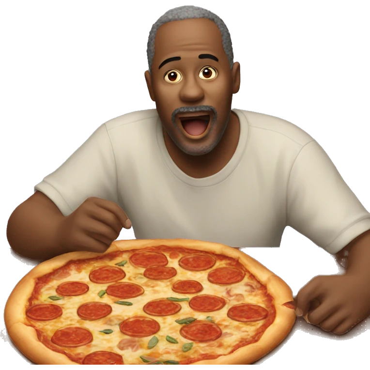 aurthur morgan eating pizza emoji