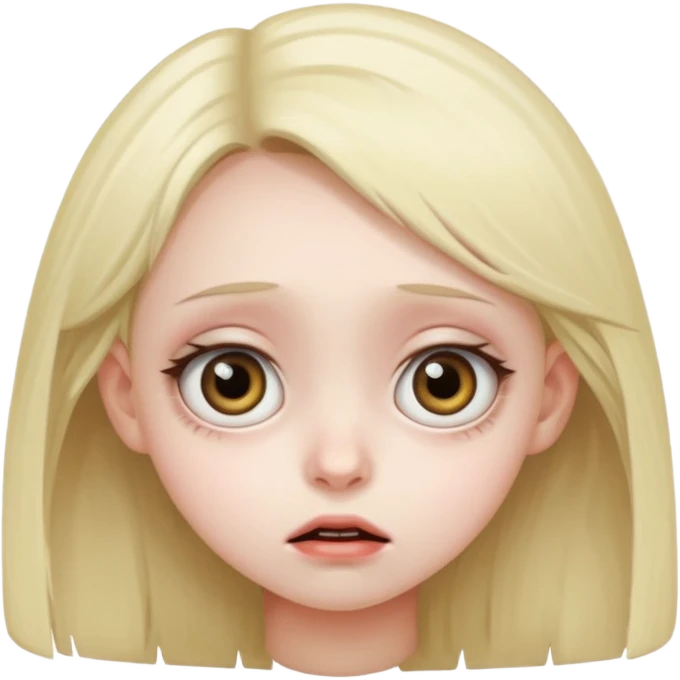 The creepy momo girl on the internet emoji