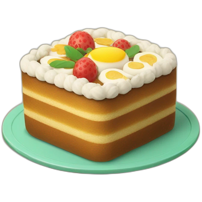 Bento cake emoji