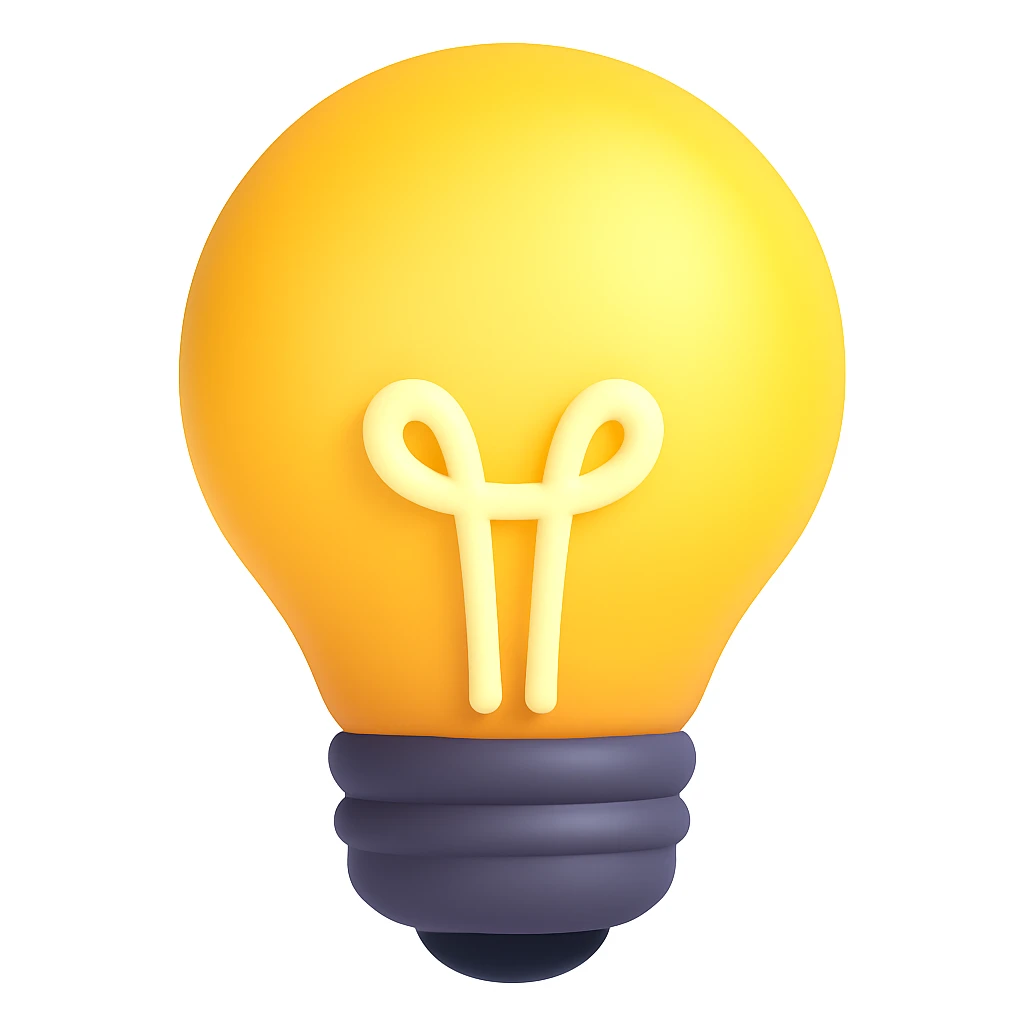 lightbulb emoji