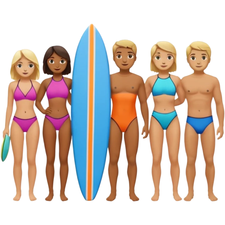 people holding surfboard emoji