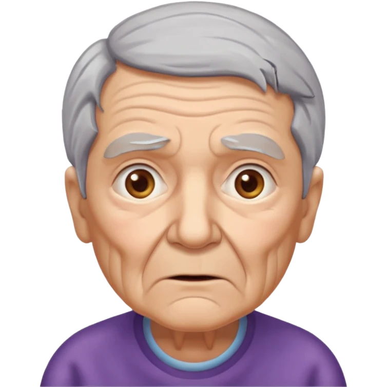 idoso confuso alzheimer emoji