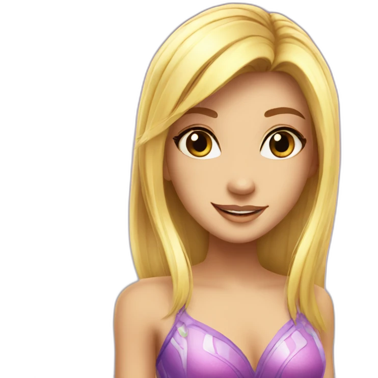 Flora from Winx emoji