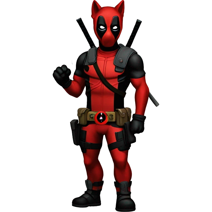 Deadpool wolf emoji