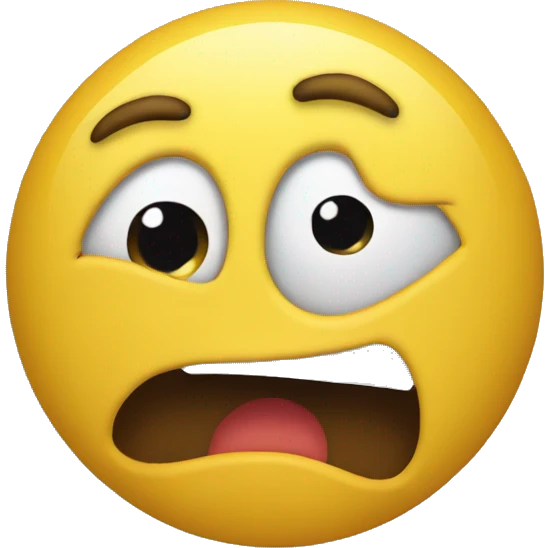 yellow emoji in despair emoji