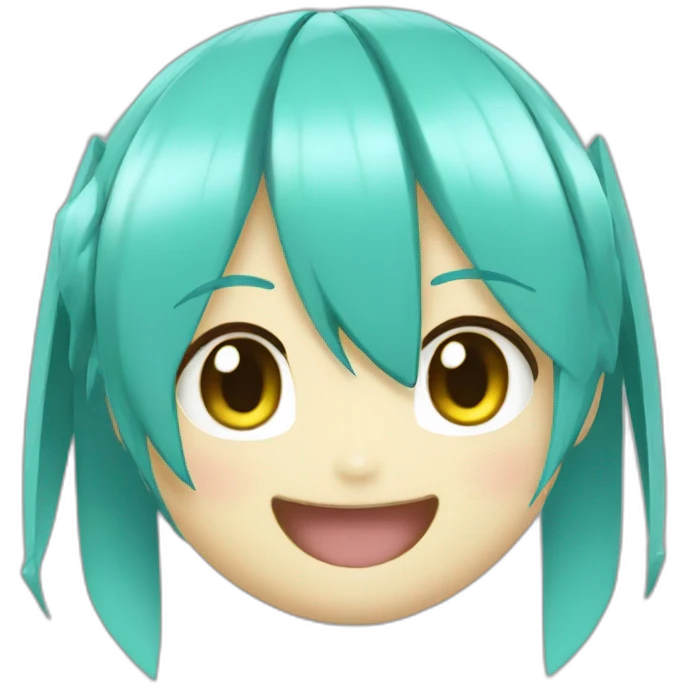 Hatsune miku laugh emoji