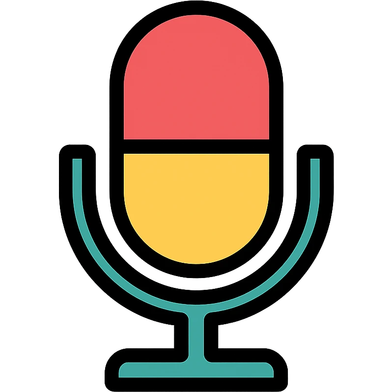 colored microphone icon emoji