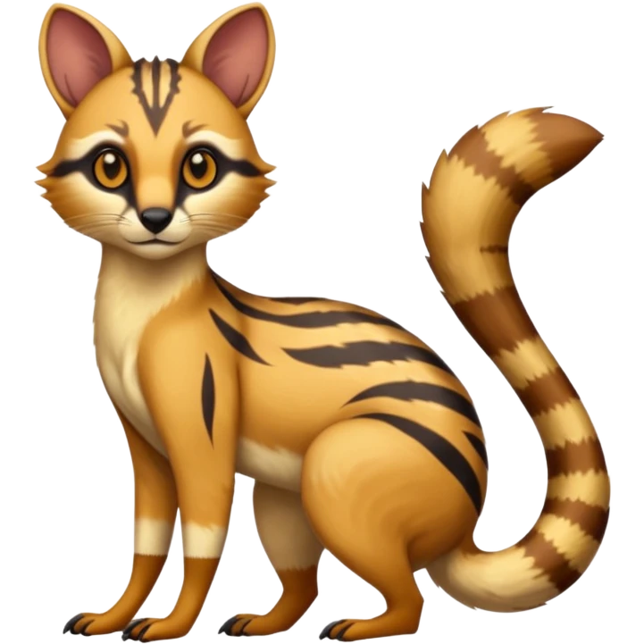 Numbat-Civet-Genet-Caracal-Cheetah-fusion (full body) emoji