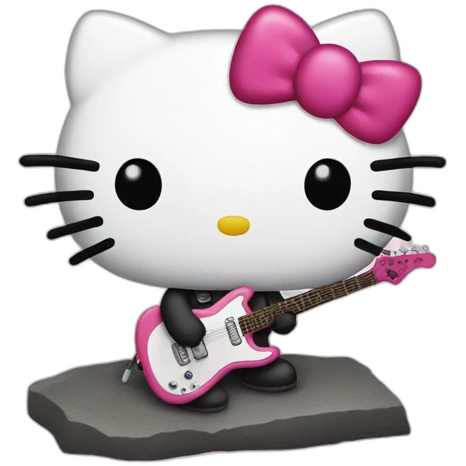 Hello kitty rock emoji