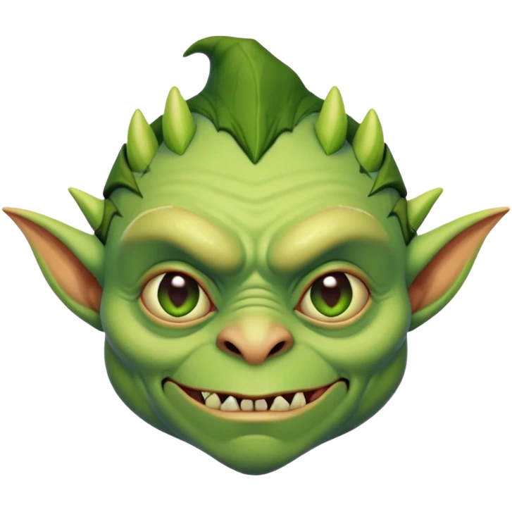 goblin with facial features closely resembling Steven Miller emoji