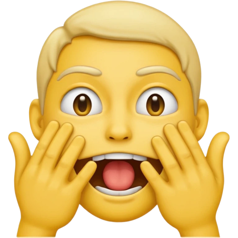 Create an emoji choking itself with hands emoji