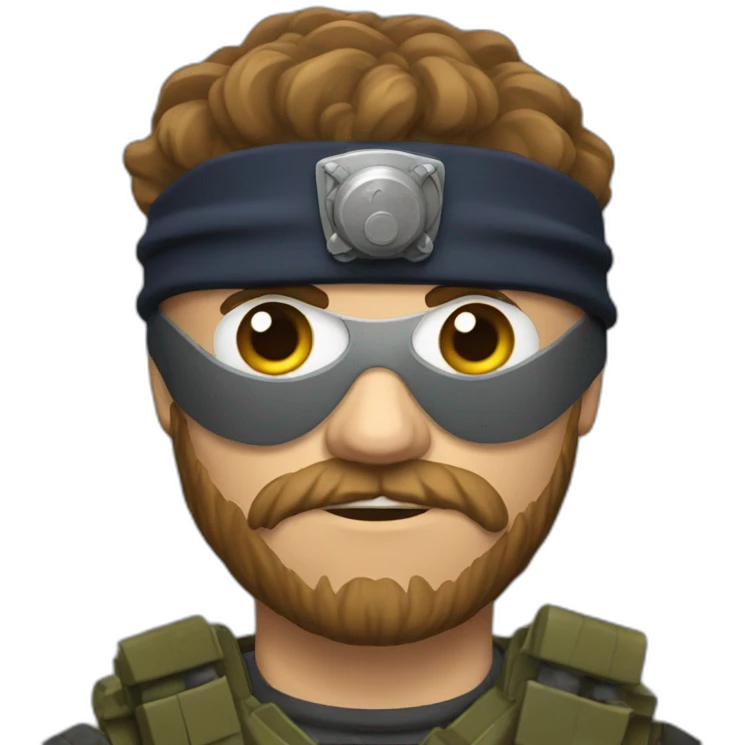 a scottish man with an eyepatch and a grenade launcher emoji