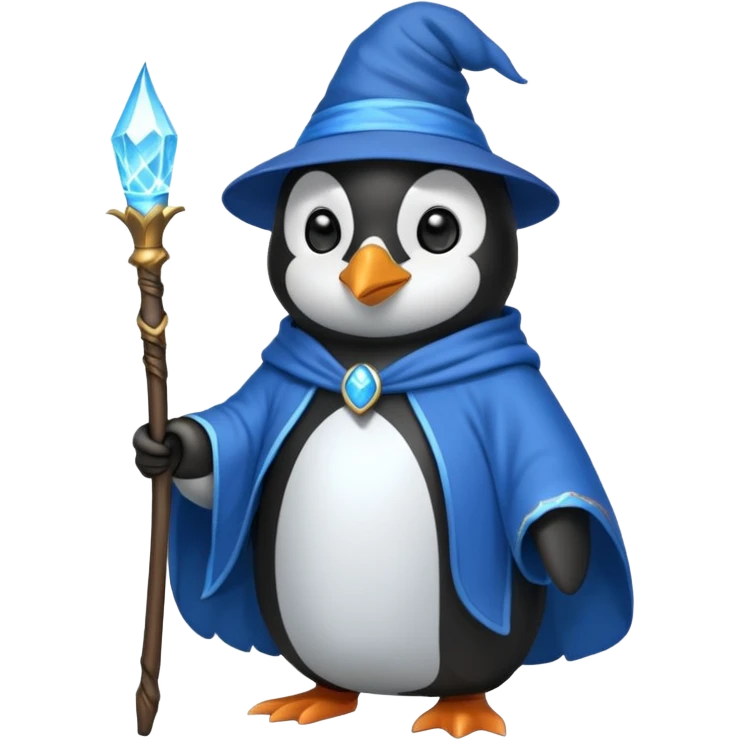 Penguin Wizard emoji