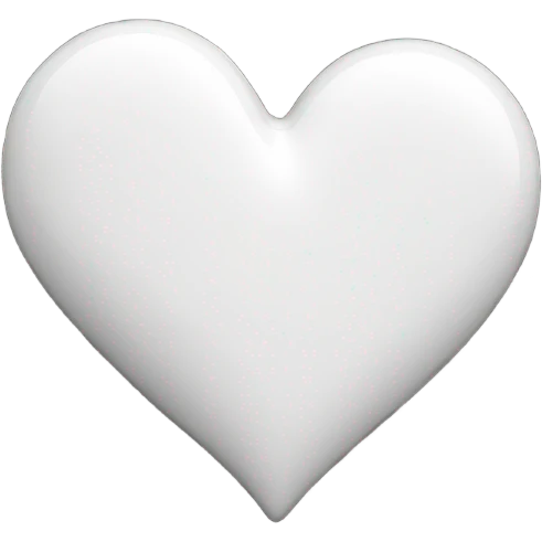 white heart with black sparkles  emoji