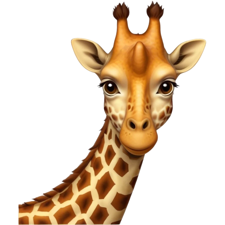 portrait of giraffe, front view emoji